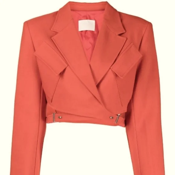Dion Lee Crop Blazer (Red)